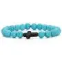 Xusamss Fashion Religious Cross Bracelet 8mm Tiger Eye Turquoise Beads Elastic Bracelet,7 1/2 Wrist Xusamss Fashion Religious Cross Bracelet 8mm Tiger Eye Turquoise Beads Elastic Bracelet,7 1/2 Wrist