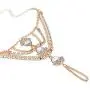 BERYUAN Trendy Gold Boho Gypsy Crystal Layered Hand Harness Bangle Chain Link Finger Ring Bracelet Beach Wedding Party Jewelry For Women and Girls (gold) BERYUAN Trendy Gold Boho Gypsy Crystal Layered Hand Harness Bangle Chain Link Finger Ring Bracelet Beach Wedding Party Jewelry For Women and Girls (gold)