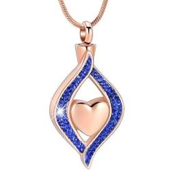 Minicremation Cremation Jewelry for Ashes The Eye of My Heart Keepsake Memorial Jewelry for Urn Necklace Stainless Steel Ashes Pendant with 20 Inch Chain