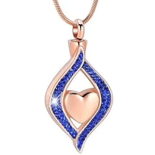 Minicremation Cremation Jewelry for Ashes The Eye of My Heart Keepsake Memorial Jewelry for Urn Necklace Stainless Steel Ashes Pendant with 20 Inch Chain