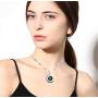 Dcfywl731 2Pcs Gemini Zodiac Sign Necklace Bracelet for Women Men 12 Twelve Constellations Leather Bracelet and Moon Pendant Charm Jewelry Set