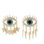EORUBE Devil Eye Earrings for Women Fashion Dangle Rhinestone Earrings Evil Eye Sparkling Boho Dangle Drop Earrings