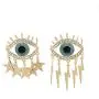 EORUBE Devil Eye Earrings for Women Fashion Dangle Rhinestone Earrings Evil Eye Sparkling Boho Dangle Drop Earrings