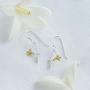Boma Jewelry Sterling Silver Bird on a Branch 14 KT. Gold Vermeil Dangle Earrings