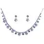 Alilang Womens Swarovski Crystal Purple Hibiscus Flower Drop Earring Necklace Statement Jewelry Set Alilang Womens Swarovski Crystal Purple Hibiscus Flower Drop Earring Necklace Statement Jewelry Set