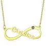 Custom4U Personalized Infinity Necklace with 1-4 Names - Custom 18K Gold Plated 925 Sterling Silver/Stainless Steel Birthstone Necklace Eternal Infinity Symbol Jewelry for Women Girls Custom4U Personalized Infinity Necklace with 1-4 Names - Custom 18K Gold Plated 925 Sterling Silver/Stainless Steel Birthstone Necklace Eternal Infinity Symbol Jewelry for Women Girls