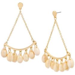 Puka Shell Chandelier Earrings