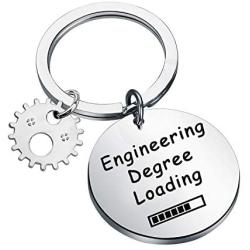 HOLLP Engineering Student Keychain Engineering School Graduation Gifts Engineering Degree Loading Keychain Mechanical Engineer Gift