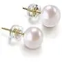 PAVOI 14K Gold AAA+ Handpicked White Freshwater Cultured Pearl Earrings Studs PAVOI 14K Gold AAA+ Handpicked White Freshwater Cultured Pearl Earrings Studs
