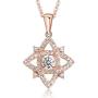 Swarovski Crystal 18K Gold Plated Star Necklace 925 Sterling Silver Birthstone Pendant Necklaces for Women with 5A Cubic Zirconia Christmas Jewelry Birthday Gift for Women