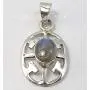 SilverStarJewel 925 Solid Silver Real Oval Labradorite Necklace Pendant 3 cm New Stone SilverStarJewel 925 Solid Silver Real Oval Labradorite Necklace Pendant 3 cm New Stone