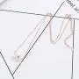 Winssi Stainless Steel 18K Rose Gold Roman Numeral Necklace Tiny Plane Necklace Mermaid Necklace
