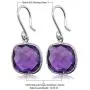 Gem Stone King 925 Sterling Silver Amethyst Dangle Womens Earrings 12.00 Cttw Gemstone Birthstone Cushion Checkerboard Cut Gem Stone King 925 Sterling Silver Amethyst Dangle Womens Earrings 12.00 Cttw Gemstone Birthstone Cushion Checkerboard Cut
