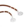 FXmimior Silver Coin Pendant Long Chain Choker Layered Bar Party Wedding Necklace Jewelry For Women (brown)
