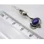 SilverStarJewel Lapis Lazuli Oxidized Earrings 1.7'' 3.9 Grams 925 Sterling Silver Bijoux SilverStarJewel Lapis Lazuli Oxidized Earrings 1.7'' 3.9 Grams 925 Sterling Silver Bijoux