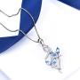 AOBOCO 925 Sterling Silver Butterfly Series Necklace, Fine Jewelry Gifts for Mothers Day