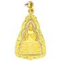 Phra Sothorn Pendant Charm Thai Buddha Amulet 22k Thai Baht Yellow Gold Plated Jewelry From Thailand Size 4.7 cm