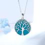 APOTIE 925 Silver Celtic Knot Tree of Life Jewelry Pendant Necklace Drop Hook Earrings Mother Day Jewelry for Mom Women Girls