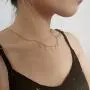YSAHan Personalized Name Necklace Custom Initial Charm Pendant Nameplate Necklaces 18K Gold Plated Gift for Women Girls