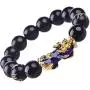 COLORFUL BLING 2Pcs Feng Shui Amulet Beads Obsidian Bracelets Pi Xiu Pi Yao Hand Carved Mantra Bracelet for Women Girls Attracts Fortune Wealth Prosperity Jewelry COLORFUL BLING 2Pcs Feng Shui Amulet Beads Obsidian Bracelets Pi Xiu Pi Yao Hand Carved Mantra Bracelet for Women Girls Attracts Fortune Wealth Prosperity Jewelry