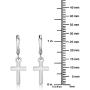 Gem Stone King Gorgeous Small Cross Dangle Earrings