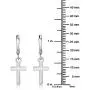 Gem Stone King Gorgeous Small Cross Dangle Earrings Gem Stone King Gorgeous Small Cross Dangle Earrings