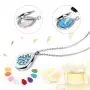 RoyAroma Aromatherapy Essential Oil Diffuser Necklace Stainless Steel Pendant Perfume Locket Women Jewelry RoyAroma Aromatherapy Essential Oil Diffuser Necklace Stainless Steel Pendant Perfume Locket Women Jewelry