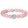 ZENI Tree of Life Bracelet, Natural Gemstone Bead Bracelet for Women, 8mm Stone Bead Bracelet with Silver Pendant, Crystal Agate Healing Jewelry Gift
