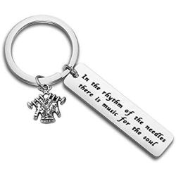 Gzrlyf Crocheter Gift Knitting Lovers Gifts Keychains for Knitters Gifts