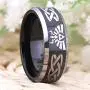 FREE Custom Engraving Three Colors(Silver/Blue/Black) The Legend of Zelda Ring- Wolf Link Ring Tungsten Carbide Wedding Bands Ring FREE Custom Engraving Three Colors(Silver/Blue/Black) The Legend of Zelda Ring- Wolf Link Ring Tungsten Carbide Wedding Bands Ring