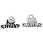 JGFinds Cheerleading Charms and Pendants - 110 Pieces (50 Pom-Pom Girl, 30 Cheerleader, 30 I Love Cheering), 20mm - 28mm, Silver Tone, DIY Cheerleader Gifts and Jewelry Making Supplies