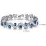 Crystalline Azuria Jewelry Sets for Women - Premium Wedding Jewelry Sets - Bridal Jewelry Set with Necklace and Earring for Bride - Cubic Zirconia Bridesmaid Jewelry - Formal Event Costume Jewelry