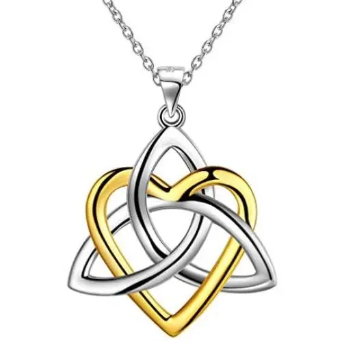 Besilver Christmas Necklace Gift Men Women 925 Sterling Silver Celtic Magen David Star/Horus Eye of Ra/Double Heart/Celtic Knot Pendant Necklace Amulet Jewelry Gift Besilver Christmas Necklace Gift Men Women 925 Sterling Silver Celtic Magen David Star/Horus Eye of Ra/Double Heart/Celtic Knot Pendant Necklace Amulet Jewelry Gift