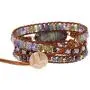 Plumiss Boho Handmade Natural Stone 3 Wrap Bracelet for Women Colection