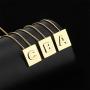 Nkoluky Women Initial Necklace Engraved Tag 18k Gold Plated Personalized Letter Pendant Jewelry