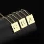 Nkoluky Women Initial Necklace Engraved Tag 18k Gold Plated Personalized Letter Pendant Jewelry