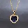 Titanic Heart of the Ocean Neckalce, AILUOR Silver Necklace Pendants Jewelry Mothers Day Gift