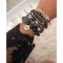 Kinsley Armelle Farrah Collection - Coal Bracelet