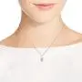 3D Filigree Swirls Square .925 Sterling Silver Pendant Necklace