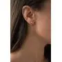 Solid 14K Yellow, White or Rose Gold 4mm Round Genuine Gemstone Birthstone Prong Set Stud Earrings For Women and Girls Solid 14K Yellow, White or Rose Gold 4mm Round Genuine Gemstone Birthstone Prong Set Stud Earrings For Women and Girls