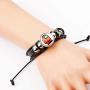 Among Us Game Leather Wristband Braided Bracelet Among Us Time Gemstone Leather Jewelry