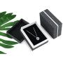 Dahi Shop Third Eye Necklace Nazar Amulet Turkish Greek Evil Eye Necklace Pendant Delivered with Jewelry Gift Box Natural Gemstone Circle Pendant 16'' Chain Silver-Tone + 2'' Extender
