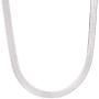 Savlano 925 Sterling Silver Herringbone Flat Snake Magic Chain Necklace Comes in 7mm & 8.5mm for Men & Women - Made in Italy