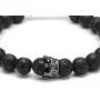 Top Plaza Couple Distance Bracelets Lava Stone Beads Essential Oil Diffuser Adjustable Bracelet with King Queen Crown Charm Top Plaza Couple Distance Bracelets Lava Stone Beads Essential Oil Diffuser Adjustable Bracelet with King Queen Crown Charm