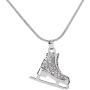 Lemegeton 3D Adorable Exquisite Crystal Figure Skate Charm Pendant Necklace for Girls Women Jewelry