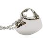 New Heart Classic Urn Cremation Pendant Ashes Memorial Necklace,Carved Locket Stainless Steel Keepsake Waterproof Memorial Pendant for Love,with Tool