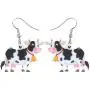 DOWAY Acrylic Charm Sweet Dairy Cattle Milk Cow Earrings Drop Dangle Jewelry Farm Decoration for Women Girls Funny Party Gifts DOWAY Acrylic Charm Sweet Dairy Cattle Milk Cow Earrings Drop Dangle Jewelry Farm Decoration for Women Girls Funny Party Gifts