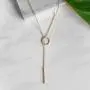 Gorgeous Y Necklace for Women | Gold Bar Necklace | Candace Cameron Designed Lariat Necklaces | Gold Necklaces for Women | Drop Necklaces for Women | 14k Gold Necklace | Front Adjustable Long Chain Necklace