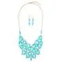 RIAH FASHION Colorful Acrylic Bead Bubble Statement Hammock Bib Necklace - Tessellate Cluster Statement Collar Beaded Flower, Linked Teardrop Jewel Net RIAH FASHION Colorful Acrylic Bead Bubble Statement Hammock Bib Necklace - Tessellate Cluster Statement Collar Beaded Flower, Linked Teardrop Jewel Net