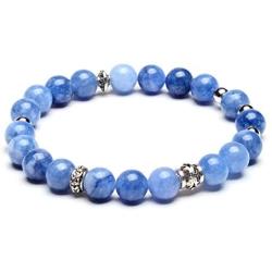 Natural Jade Gemstone Beaded Bracelet, Healing Crystal Quartz for Women and Men